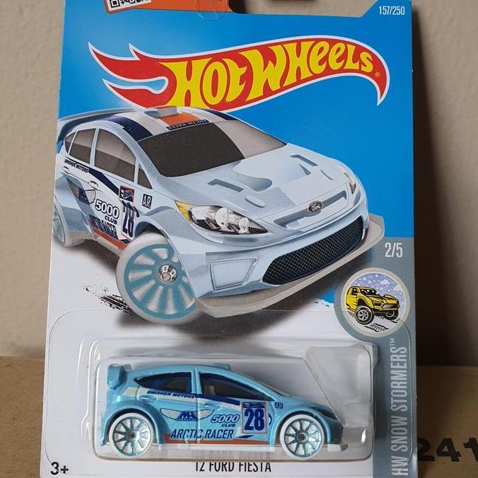 ORIGINAL HOTWHEELS 12 FORD FIESTA HW SNOW STORMERS BLUE