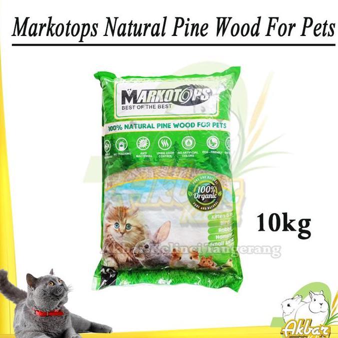 Ready Wood Pelet Markotops Natural Pine Wood 10kg - pasir Kayu Wood Pellet