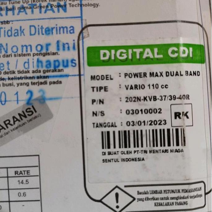 CDI Racing BRT Dualband Vario 110 Karbu/Vario Techno 110 karbu