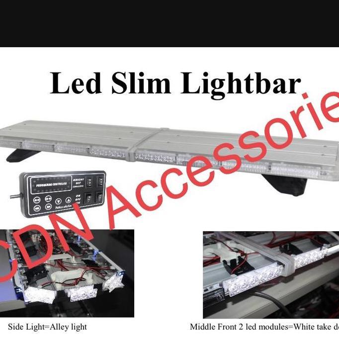Lampu Rotary LED Lightbar Ambulance Ambulan warna Merah