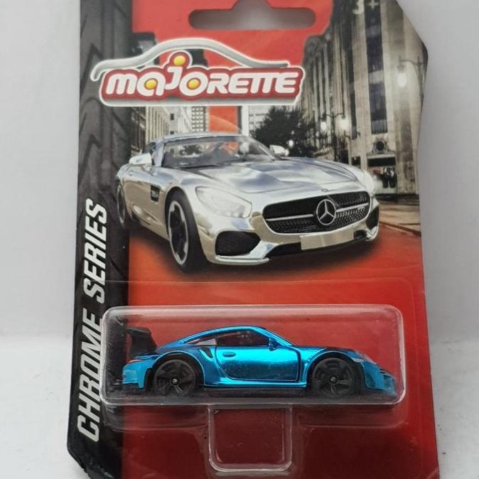 ORIGINAL MAJORETTE PORSCHE 911 GTR BLUE CHROME SERIES ERROR CARD