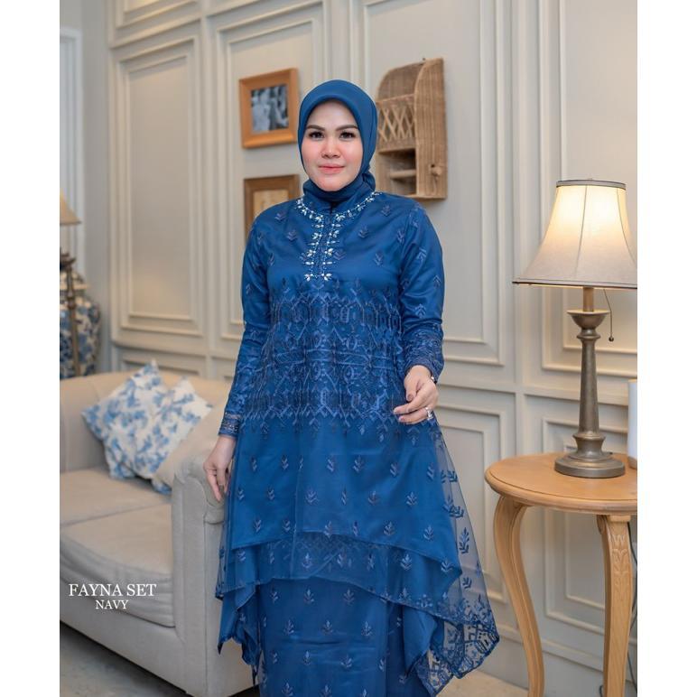 Best Seller Kebaya Fayna Set/Kebaya Modern/Kebaya Wisuda/Kebaya Pesta/Kebaya Akad/Kebaya Lamaran/Keb