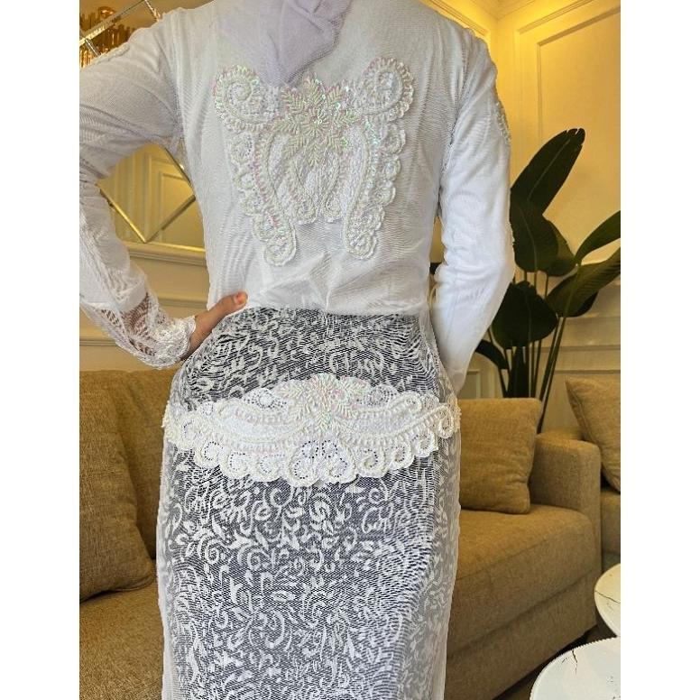 Best Seller Kebaya Akad Nikah / Baju Repsesi Pernikahan / Baju Akad Nikah Putih / Kebaya Putih Nikah