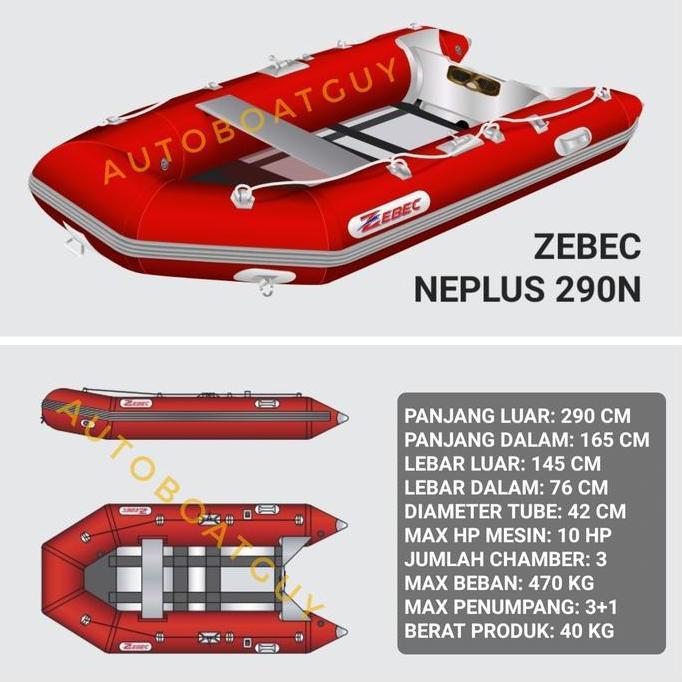 Perahu Karet LCR ZEBEC NEPLUS 290N ( Inflatable Boat 290 CM )