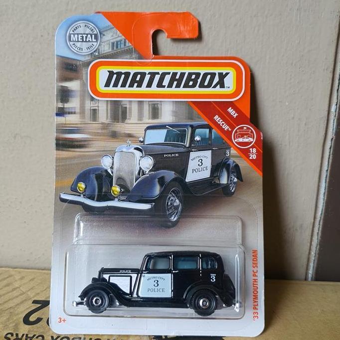 Original Matchbox Plymouth PC Sedan Black