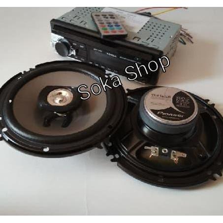 PAKET AUDIO TAPE MOBIL DAN SPEAKER COAXIAL PIONEER 6INCH