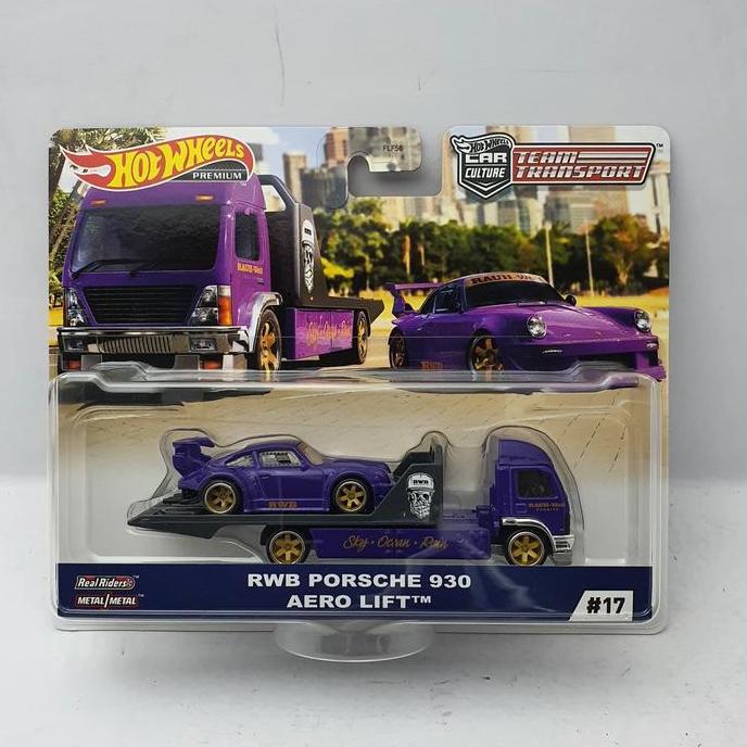 ORIGINAL HOTWHEELS PREMIUM Team Transport RWB Porsche 930 Aero Lift