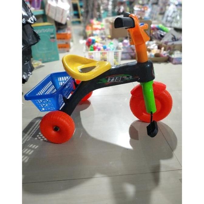Bidushopseller71 - Sepeda Anak Roda Tiga Bahan Plastik Kuat Sni Mainan Anak Perempuan & Laki Aman