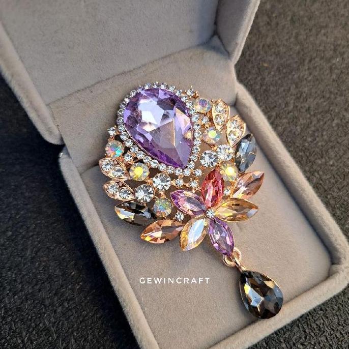 Big Teardrop Series Bros Zircon Mewah Premium Bros Pesta Bros Kebaya LS