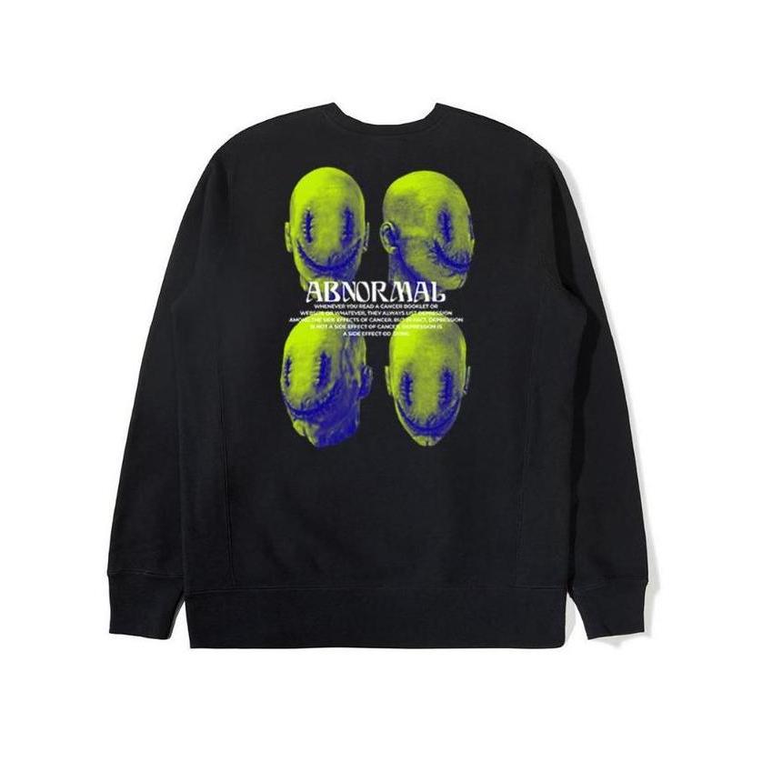 Snove - Abnormal  - Distro Crewneck Black Fleece 280