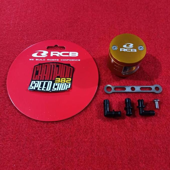 Brake Fluid Tank Tabung Minyak Rem RCB Racing Boy A1 Bulat Gold