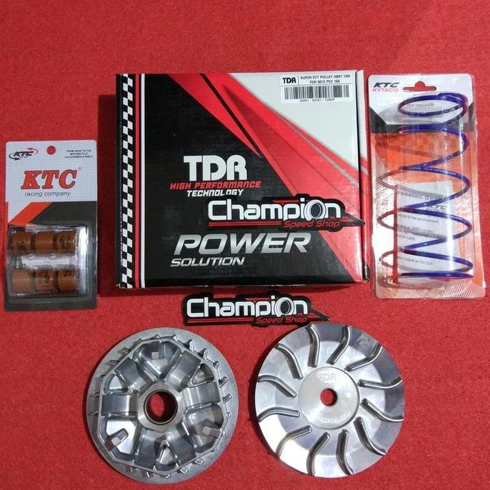 Paket Upgrade Pulley CVT Rumah Roller TDR KTC Kytaco PCX 150 Lokal