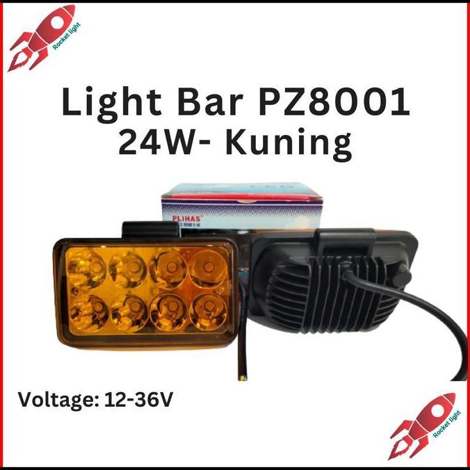 Promo Lampu Sorot LED Bar Mobil LED Light Bar Offroad Runlai 24 watt kuning Diskon