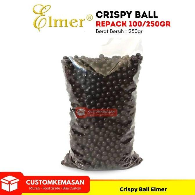 Elmer Crispy Ball / Crispy Ball / Crispy Ball Elmer 250gr / Crispy Ball Dark Cokelat / Crispy Ball G