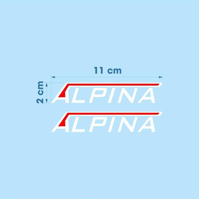 TERLARIS CUTTING STICKER STIKER SEPEDA FORK ALPINA 2 WARNA VINYL