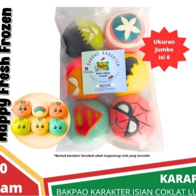 KARAPAO Bakpao karakter Jumbo isi cokelat 250 gr