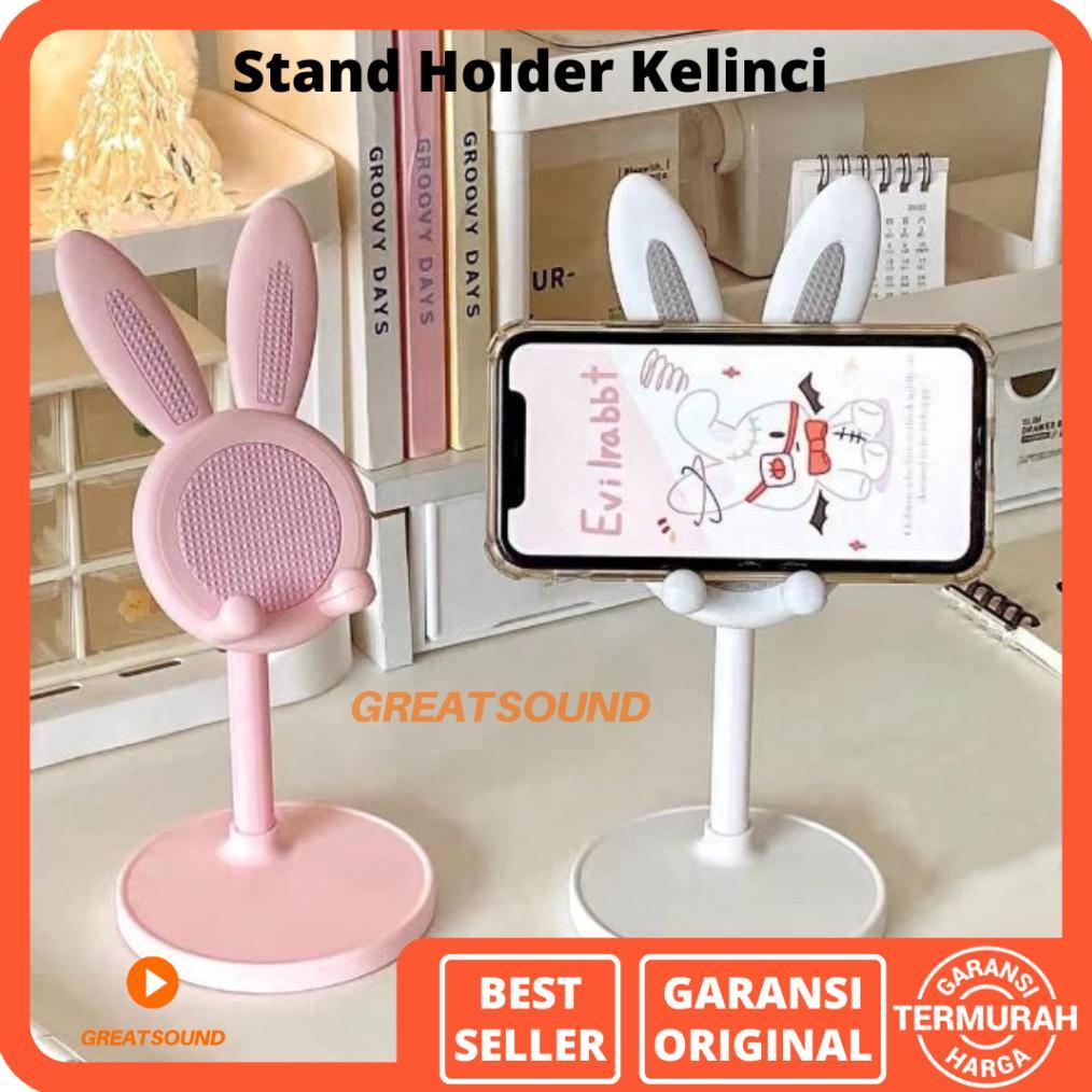 Termurah / Hot Sale Stand Holder Hp Lucu Motif Kelinci Stand Holder Kelinci Standing Hp Stand Hp Sta