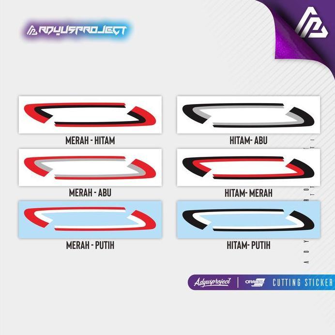 Striping All New Scoopy Vespa Style 01 Cutting Sticker Scoopy 2017 - 2019