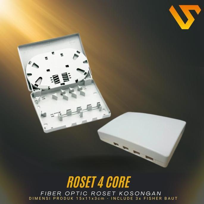 Roset Fiber Optic 4 Core kosongan|Roset FO 4 Core