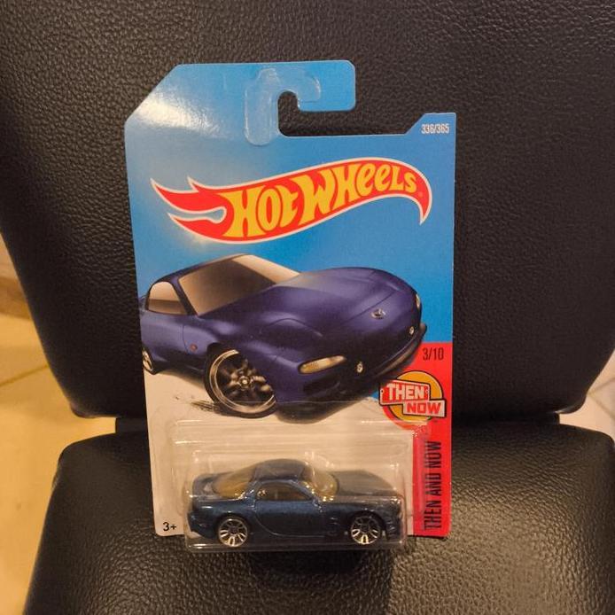 Hot Wheels 95 Mazda RX7 RX 7 FD FD3S Biru Blue Then and now 2016