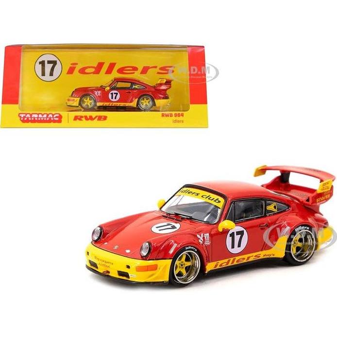 T64-037-IDR Tarmac Works 1/64 Porsche RWB 964 Idlers Red Diecast