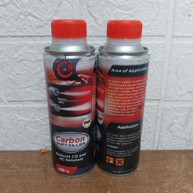 Carbon soft killer/deposit cleaner-cairan campuran bensin mobil & motor- original german technology