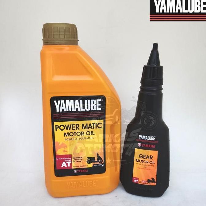PAKET OLI YAMALUBE POWER MATIC 10W40 0.8ML/OLI GARDAN 150ML/100% ORI 