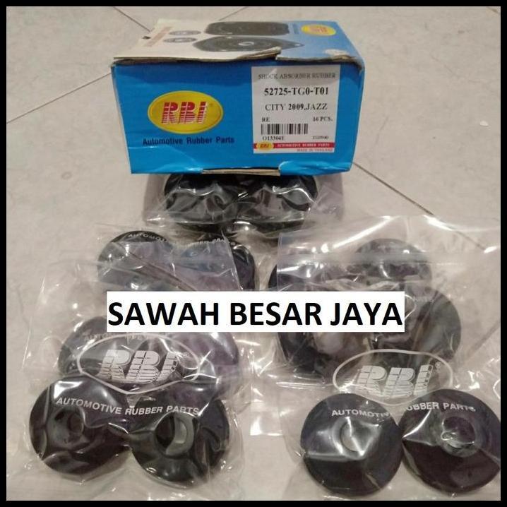 TERLARIS KARET SUPPORT SUPORT BANTALAN SHOCK BREAKER ABSORBER BELAKANG HONDA BRIO . MOBILIO . FREED 