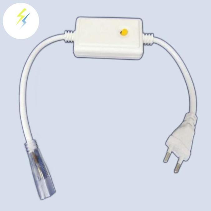 Socket Controller Led Strip Selang segi 2 pin / adaptor kontroler