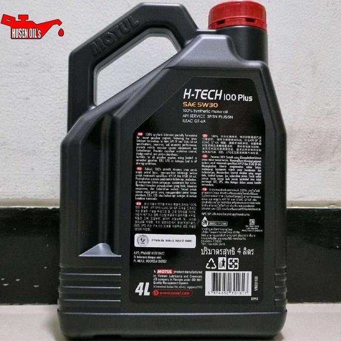 Oli MOTUL H-Tech 100 Plus 5w30/5w-30 SP Full Synthetic
