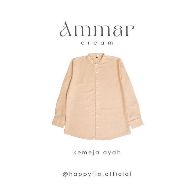 Ready stock kemko couple ayah anak lengan panjang warna cream by happyfio