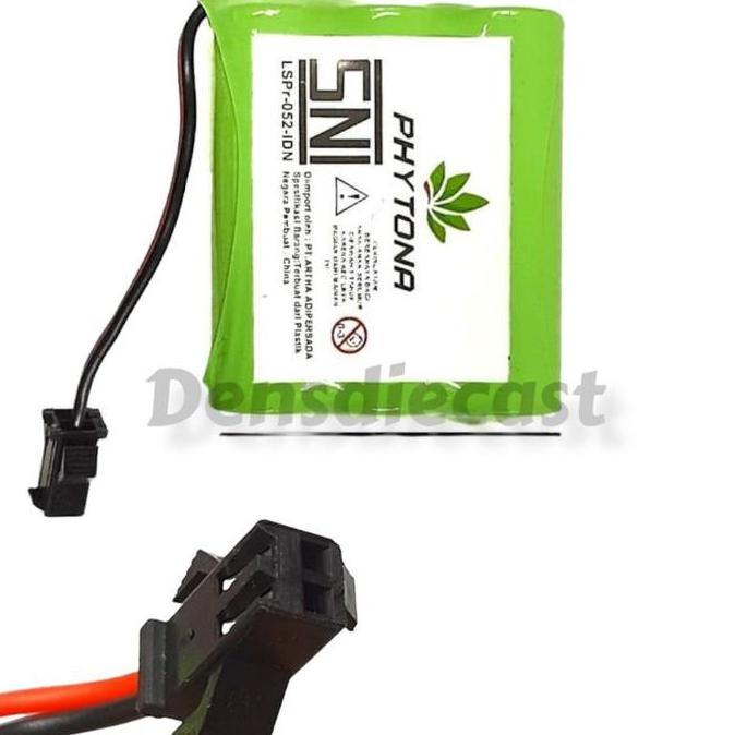 batre Cas Phytona 3,7volt 7,4volt 3 pin 4,8volt Soket Hitam 1200mah