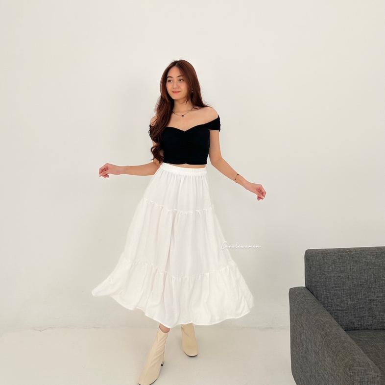 TERBARU MISTY LONG SKIRT - Rok Panjang Wanita Outfit Bali Rok Bali Bawahan Pantai Wanita