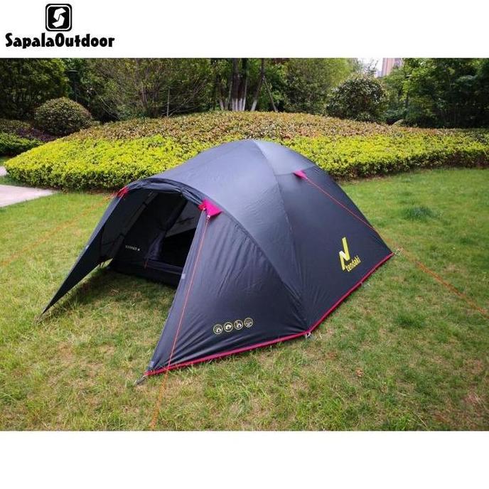 NEW TENDA CAMPING TENDAKI BORNEO 4 DOUBEL LAYER ORI