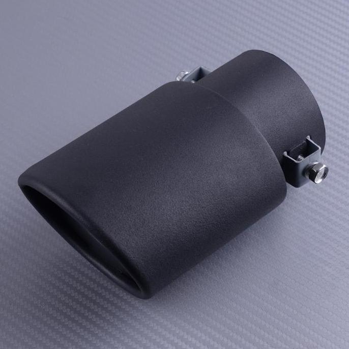 Muffler Mobil Variasi Hitam Doff / Muffler Knalpot Mobil / Muffler Ujung Knalpot Mobil Universal Cal