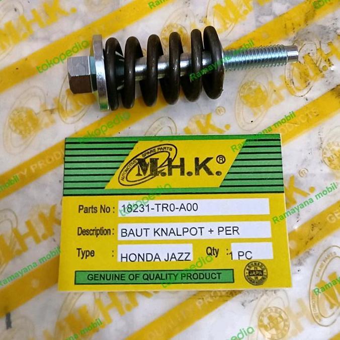 Baut Knalpot + Per , Jazz Gk5