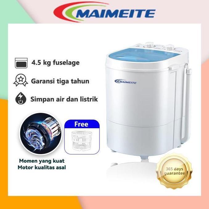 basir_store27 - maimeite mini washing machine mesin cuci mini hemet energi 4.5kg  mesin cuci anak ko