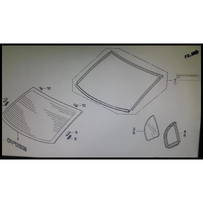 BEST DEAL LIST / KARET KACA BELAKANG CIVIC FD 