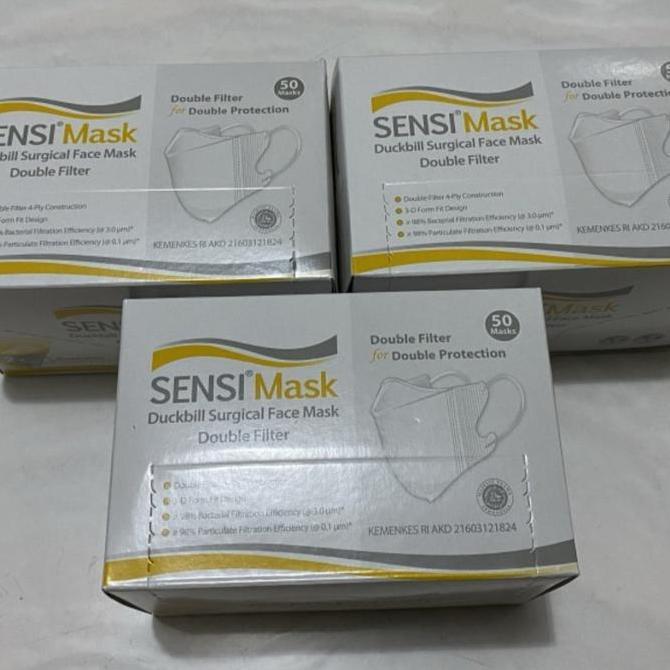 Masker Duckbill Sensi Isi 50, Masker Duckbill Sensi, Sensi Duckbill