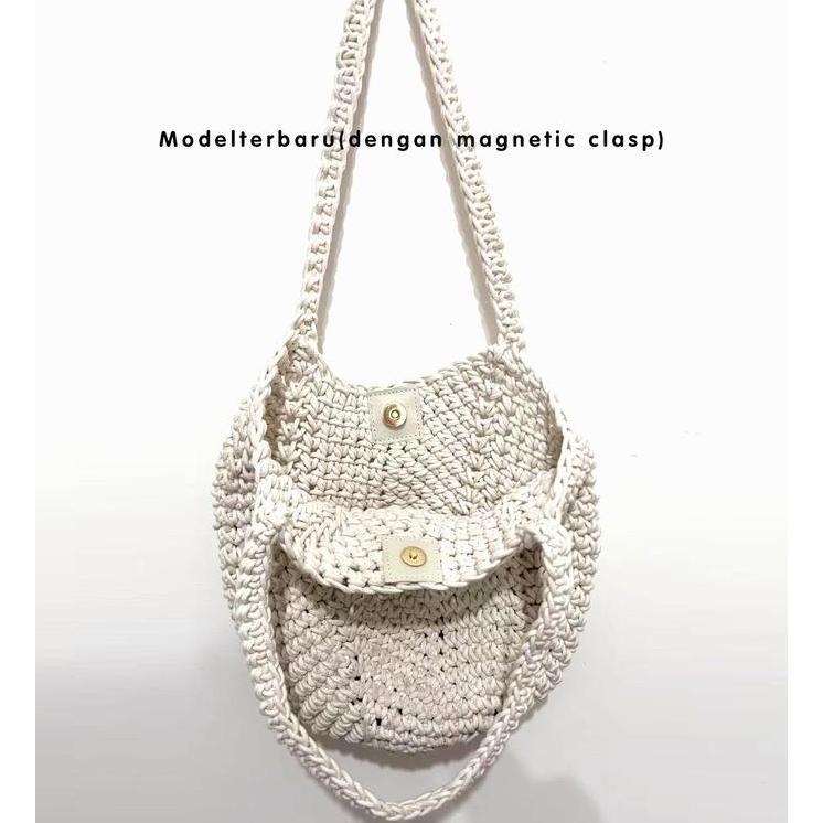 Sale Tas Bahu Rajut / Knitted Korean Tote Bag / Sling Bag Jumbo / Totebag Korea Premium