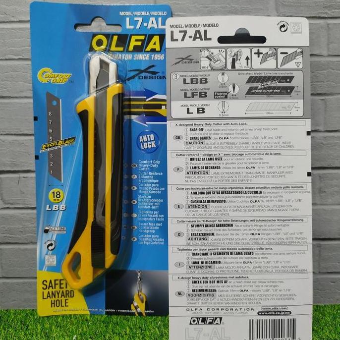 civakanda.storee - pisau cutter 18mm l-7-al olfa snap off blade cutter