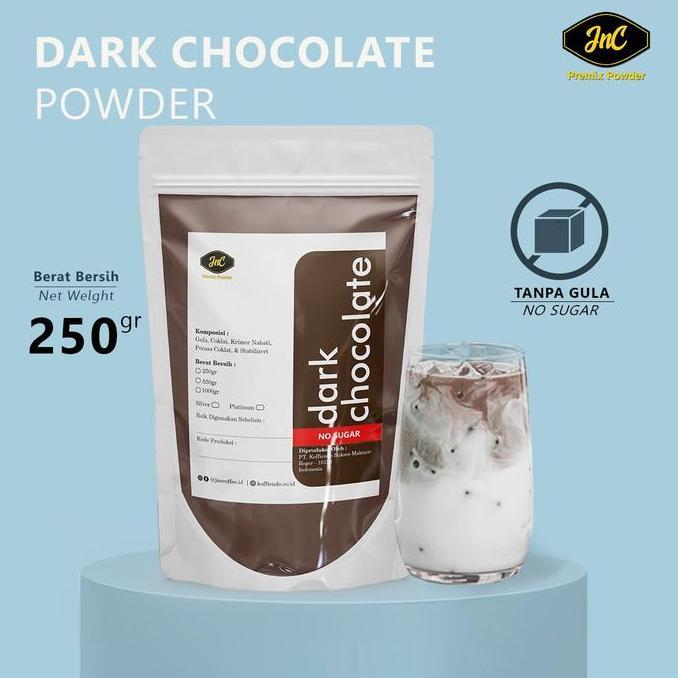 Toneoo- Jnc Dark Chocolate Tanpa Gula 250 Gr / Bubuk Minuman Dark Coklat