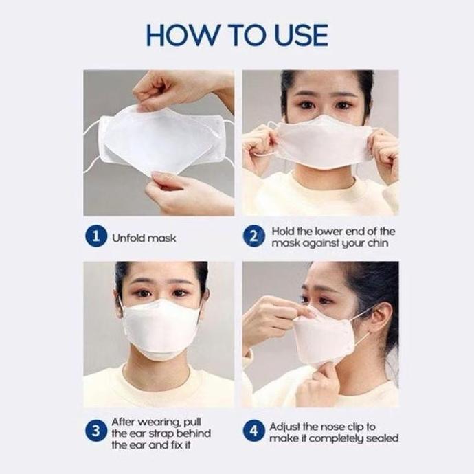 Masker Kf94 Korea Isi 50Pcs Murah / Kf94 Dewasa 50Pcs / Kf94 Isi 50Pcs