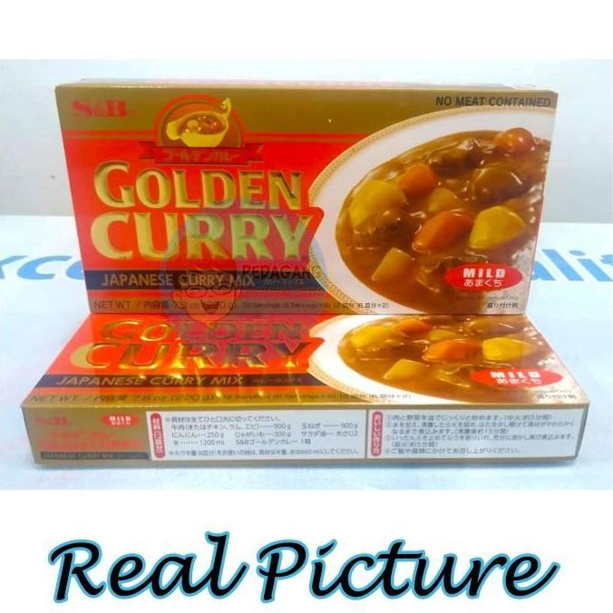 TERLARIS [PBB] S&B Golden Curry Mild 220gr | Bumbu Kari Jepang Mild | Japanese Curry Sauce Mix | Kar