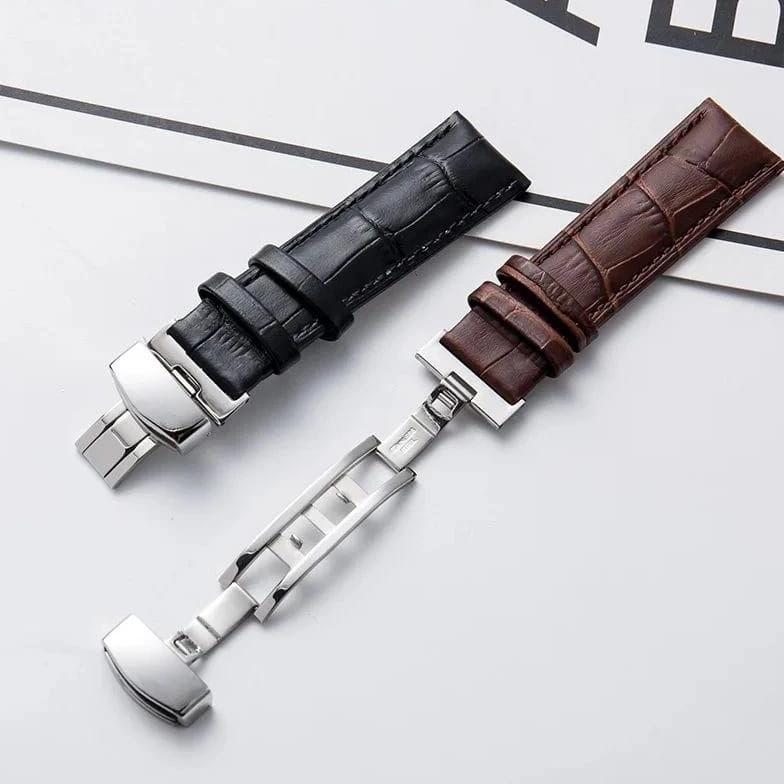 TALI JAM KULIT SEIKO 18MM 20MM 22MM 24MM STRAP JAM TANGAN UNIVERSAL ORIGINAL OEM