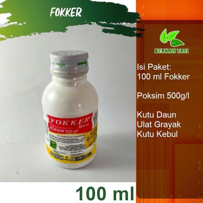 Fokker Poksim 500EC 100 ml Obat Hama Ulat Grayak Ulat Api Belalang