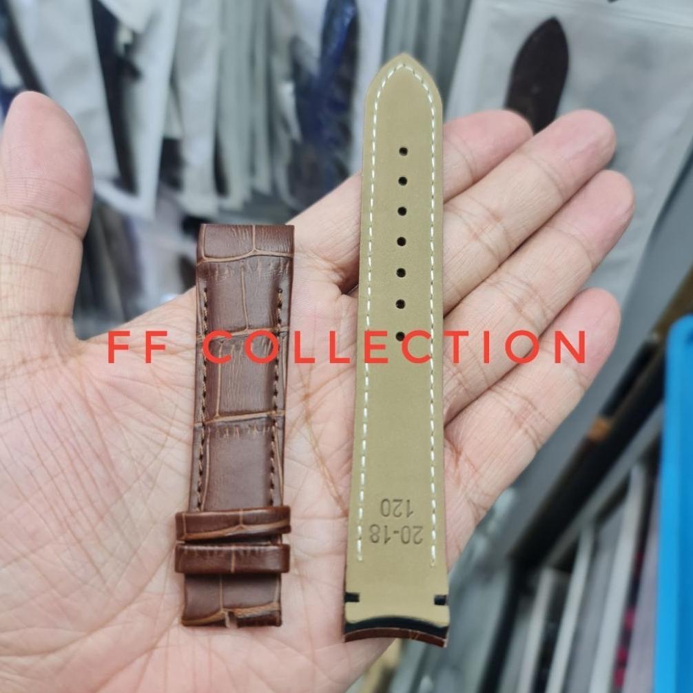 HARGA GROSIR 18MM 20MM 22MM 23MM 24MM HANDMADE STRAP TALI JAM TANGAN CURVED KULIT ASLI LEATHER TISSO