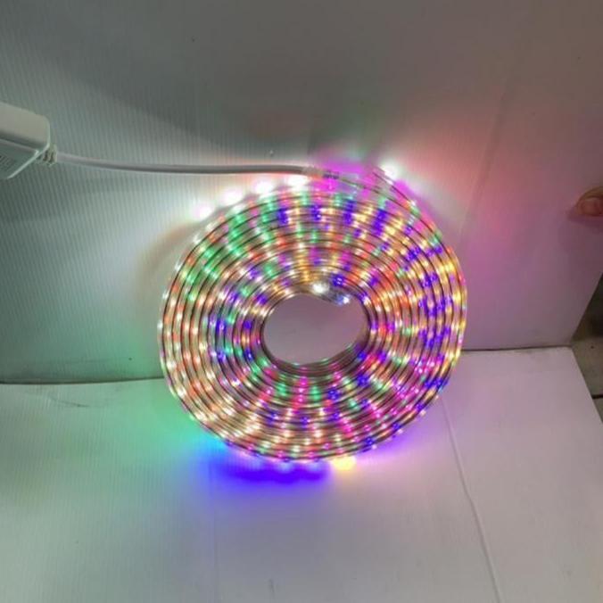 Lansungkirim- Lampu Led Strip Selang 5050 10M 10 Meter Lampu Selang Rgb Warna Warni