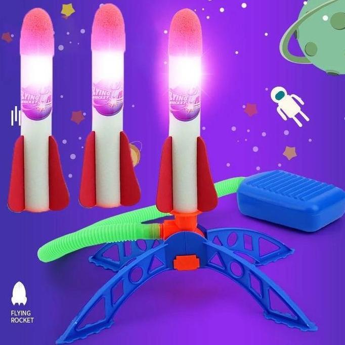 Ceocellular - Vixplorn Mainan Roket Luncur Pijakan Kaki / Rocket Terbang / Stepping Rocket Launcher 