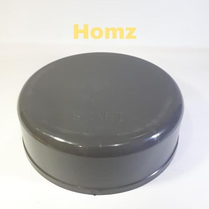 Guidato- Dop 6" Inch D Soket/Cap 6 In Pvc/Tutup Pipa 6 Inchi Polos Tanpa Drat